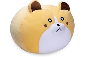 ‎DECALSWEET decalsweet Sitzsack Kinder Spielzeug Stofftier Aufbewahrung, Große Größe Extra Weiche für Jungen Mädchen Aufbewahrung Organizer Mit Reißverschluss, Aufbewahrung Sitzsack für Kleidung Hund (Nur Bezug)