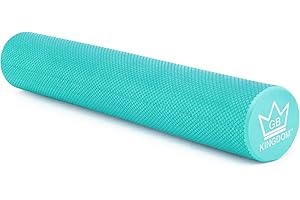 Kingdom GB Rulli in schiuma per esercizi di fitness e equilibrio, per automassaggio dei punti trigger e sollievo dalla tensione muscolare, massaggiatore per schiena, gambe, allenamenti, palestra,