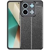 Ehr. Xiaomi Redmi Note 13 Pro 4G ile Uyumlu Kamera Korumalı [Hafif PU Deri G&ouml;r&uuml;n&uuml;ml&uuml; Darbeye Dayanıklı Kaymaz Kılıf] Askeri D