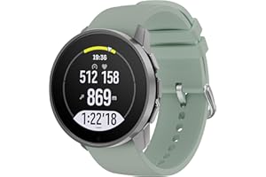 Hiseus Bracelet Compatible avec Suunto 9 Peak / 5 Peak, Bracelet de Remplacement Sport Silicone Compatible avec Suunto 9 Peak Pro/Vertical Bracelets de Montre