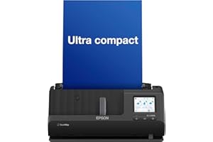 EPSON ES-C380W | Scanner réseau - Scanner professionnel A4 compact, faible consommation, alimentation recto-verso, traitement polyvalent des médias, écran tactile, Wi-Fi