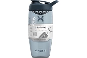 Promixx Pursuit Protein Shaker Bottle - Premium Shaker for Protein Shakes - Lifetime Durability, Leakproof, Odourless - 700ml / 24oz (Midnight Blue)