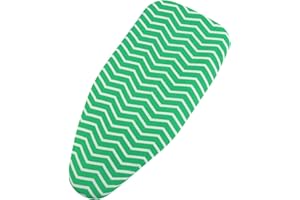 JATA HOGAR HFUN8014 Housse pour Planche à Repasser 75 x 34 cm 100% Coton Molleton en Peluche 5 mm Facilite Le Repassage Rembourré et Facile à Poser
