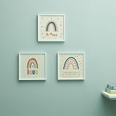 Bebek Odası İ&ccedil;in Minimal Tasarımlı &Ccedil;er&ccedil;eve 3'l&uuml; 20x20 cm