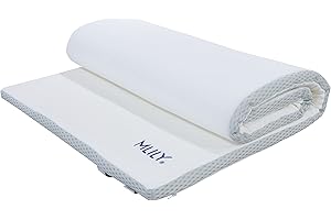 ‎MLILY BY EBITOP Topper Matratzenauflage, Visko-Matratzenauflage, EBI - A 120.4 Mlily Traum-Schlaf Visko-Matratzenauflage, Matratzenauflagen, Auflage, viscoelastische Topper 120x200x4 cm, weiß