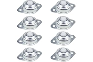 DXiongW 8 Pezzi Rotelle a Sfera per Mobili Pesanti Ruote a Sfera Nylon Rullo Trasferimento Unità di Trasferimento a Sfere Rulli per Trasmissione Mobili Sedia a Rotelle