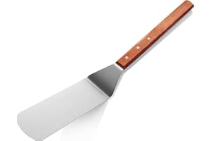 New Star Foodservice 38200 Wood Handle Grill Spatula/Turner, 21-Inch