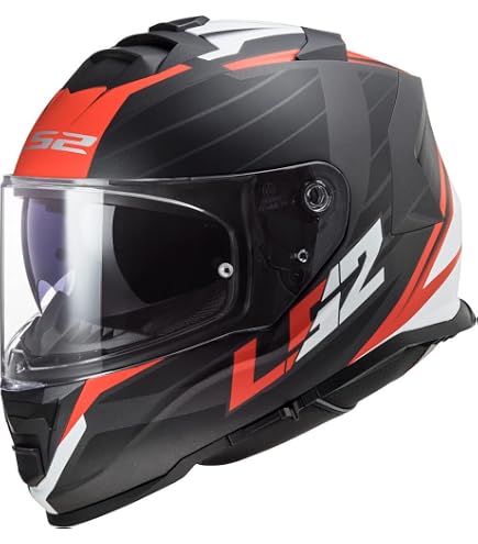 Casque Moto Intégral LS2 Stream II Drako - Noir Rouge - Homologué ECE 22.06