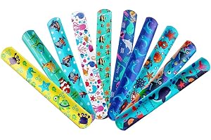 AUKCHERIE Slap Bracelets à Claquer pour l'anniversaire Anniversaire Enfant Parti Sac Remplisseurs Cadeau Party Favors pour Filles Garçons