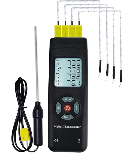 Perfect-Prime TL0700, Sensore Sonda Tipo-K per Termometro Termocoppia Tipo-K /Misura del Rango della Temperatura da -30 a 700°C/ 1292°F