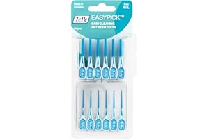 TePe EasyPick Wykałaczka międzyzębowa, idealna higiena jamy ustnej w każdych okolicznościach, rozmiar M/L, 1 x 36 turkusowych wykałaczek
