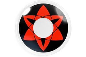 Meralens lentes de contacto" Sasuke Mangekyu" con caja de lente + todo en una solución (60 ml) - (1 x 2 piezas) Envío