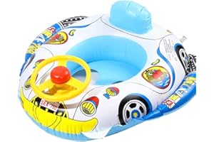 SUNSK Anello di Nuoto per Bambini Salvagente Gonfiabile Piscina Galleggiante Auto della Polizia Anello da Nuoto Gonfiabile per Spiaggia o Piscina