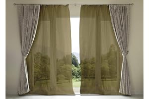 BIANCHERIAWEB Tenda Zanzariera 145x250cm Per Porte E Finestre Tendone Anti Mosche e Insetti Tinta Unita Marrone