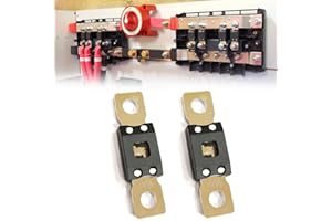 parts PTT MEGA/AMG Fuse/Fusible Bolt 2 Pack 80 Amp 32V 298 Series Fusible à boulon pour courant élevé Surcharge à retardement pour voiture automobile, marine et camionnette (80A-2PACK)
