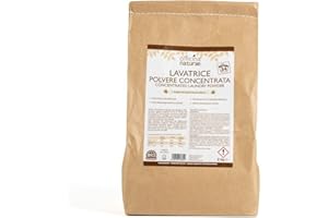 Officina Naturae | O.N. Polvere Lavatrice, Detersivo Ecologico con Percarbonato Sbiancante Puro, Azione Sbiancante e Igienizzante, Sacchetto Riciclabile, Profumo di Lavanda, 2 Kg