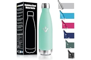 HoneyHolly Borraccia Termica Bambini, 500ML Acciaio Inossidabile 18/8, Borraccia Termiche, Senza BPA, Bottiglia Termica A Prova di Perdite, Termos per Scuola, Campeggio, Sport, Borracce