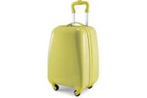 Hauptstadtkoffer - for Kids - Kindergepäck, Kinderkoffer, Hartschalenkoffer, Reise Trolley für Kinder, Handgepäck, 24 Liter, Gelb