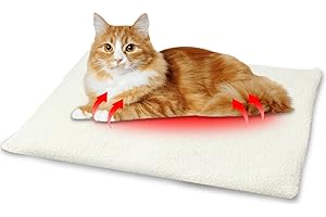 Delamiya Manta autocalentable para gatos y perros, 60 x 45 cm, manta para gatos, mullida y suave, manta térmica para gatos y perros, lavable, manta térmica silenciosa