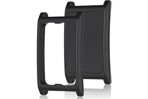 2 cornici di ricambio compatibili con Amazfit Helio Strap Fitness Tracker, design innovativo per una maggiore flessibilità, custodia di ricambio per Helio Strap Donna Uomo Nero - 1