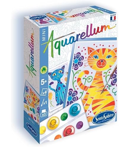 Sentosphère Aquarellum Malset Für Kinder – 12 Sternzeichen Motive Zum Ausmalen Mit Aquarellfarbe