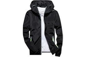 ZYPAINIY Chaqueta Impermeable Hombre con Capucha Detalles Reflectantes - Cortavientos Hombre Resistente Ligero Deporte Running Plegable - Poncho Chaqueta Lluvia Nieve Hombre Impermeable Viaje Fluo Invierno