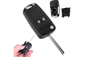 TYVOM 1Pcs 2 Buttons Car Key Fob Vauxhall Astra Key Fob for Vauxhall Opel Astra Insignia Compatible with Vauxhall Opel Buick Astra Insignia Vectra Zafira Meriva Mokka