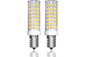 Lamptobe Lampadina LED E14 per Cappa Cucina Bianco Caldo 3000K Lampadina LED E14 per Lampada di Sale 500LM, 5W Equivalenti a 50W Non Dimmerabile E14 Lampadina per Cappa Cucina, Frigo, Confezione da 2