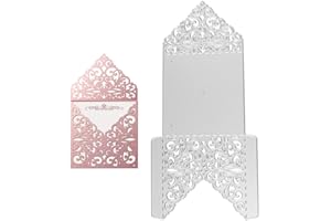 VINFUTUR Troqueles Scrapbooking para Tarjetas Sobres de Felicitación Invitación Troqueles Corte Metal Plantillas Troquelado Cutting Dies para Papel DIY Manualidad Boda Fiesta