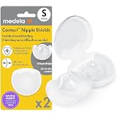 Medela Contact Nursing Nipple Pads - Silicone &amp; BPA Free Thin Nipple Shields - 1 Pack with Two Protectors (16mm) &amp; Case