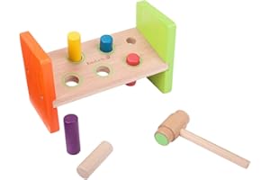 EverEarth - Banco de madera para golpear (EE33730) , Modelos/colores Surtidos, 1 Unidad