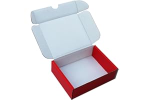 MEG4TEC 22 x Deal Or No Deal Game Red Boxes 17.5cm x 14cm x 6cm, 7" x 5.5" x 2.25" inch, 175mm x 140mm x 60mm Shipping Mailing Box