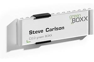 Durable 480023 Info Sign, Targa Fuoriporta, Alluminio e Acrilico, Inserto 149 x 52.5 mm (L x H), Argento Metallizzato