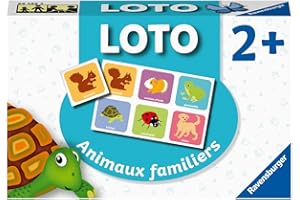 Ravensburger- Jeu Educatif - Loto - Les Animaux familiers - Un Premier Jeu éducatif mêlant Observation, Association et mémorisation - A partir de 2 Ans - 24145