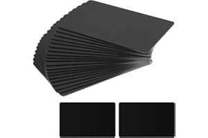 YOLEV 20 Stück NFC Karten Schwarz Wiederbeschreibbare NFC Tags NTAG 215 PVC Karte Leer Programmierbarer NFC Visitenkartenchip 504 Byte Speicher NFC Tag Kompatibel mit Allen NFC Unterstützten Geräten