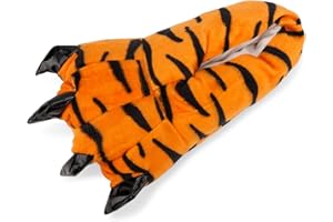 OCHENTA Chaussons Unisexe Animal Fantaisie Peluche Pantoufles Patte Cosplay