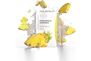 WUNDER ZAHNSTOCHER Wunder Cure-Dents avec Saveur – 30 Cure-Dents Individuels - 8 Saveurs Variées - Idéal pour Rafraîchir l’Haleine et Usage Quotidien - ananas