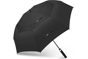 KEYHOT Paraguas Grande de Golf M/L/XL/XXL, Automático a Prueba de Viento, Fuerte Gran Tamaño con Doble Toldo para Hombres y Mujeres