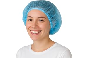Bafeil 100 sztuk kuchennych siatek na włosy – pokrywa operacyjna z jednorazowego materiału, biała, jednorazowe siatki na włosy do kuchni lub dentysty, akcesoria higieniczne do medycyny, maseczki