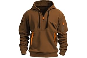 GÉNÉRIQUE Sweat A Capuche Homme Sweatshirts Pull Polaire Marque Chaude Militaire Manches Longues Sweat-Shirts Zippé De Sport Grandes Tailles Veste De Travail Avec Capuche Hoodie Pour Hiver Et Automne S-5xl
