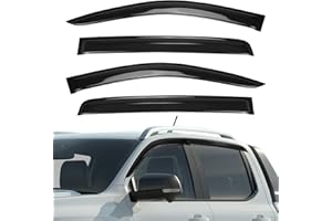 JINSENTGG Deflector de Viento Deflector de Aire Compatible con Ford Ranger T9 2023-2024 Wildtrak Raptor Wildtrak X Platinum XL XLT Limited Tremor Lluvia Deflectores Doble Cabina