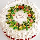 Christmas Cake Topper - Santa Cake Decoration - Edible 