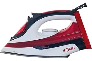SOLAC, Fer vapeur Optima Perfect PV2014, S918648, 2600W, Rouge/Blanc, 2600 W