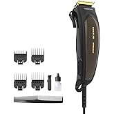 Taurus - Cortapelos Eléctrico Profesional Mithos Avant 6W | 4 Peines Guía | Cuchillas Titanio | 10 Alturas Corte | Motor AC 3