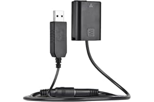 Andoer NP-FW50 Dummy Akku + Power Bank (5V 2A) Ersatz USB Adapterkabel für AC-PW20 für Sony NEX-3/5/6/7 Series A33 A37 A35 A55 A7 A7R A7II A6000 A6300