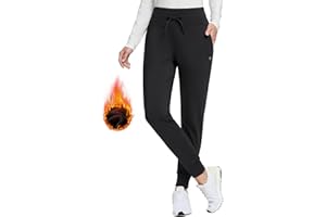 BALEAF Pantaloni Donna Invernali Felpati Comodi Pantaloni Sportivi Impermeabili Larghi per Corsa Trekking con Tasche