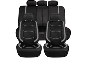 WACDXST Auto Sitzbezüge, für VW Passat Variant (B9) 2024 2024 2025 Allwetter Atmungsaktiv Verschleißfest Vordersitze und Rückbank Sitzbezügesets Auto Zubehör