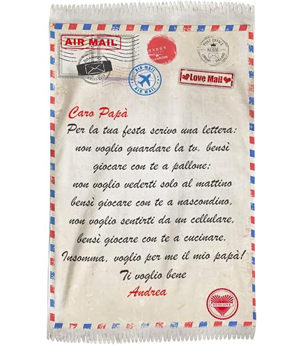 Quilazy Coperta Flanella Personalizzata Per Papà – Regalo Da Figlio O Figlia (127x152 Cm, Morbida)