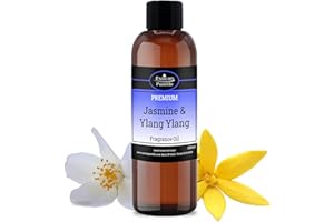 AUTHENTIC OIL CO Jasmine and Ylang Ylang Fragrance Oils for Diffuser, Candle Making, Bath Bomb & Soap Making, Jasmine Oil & Ylang Ylang Blends - Wax Melt Fragrance Oil, Oil Burner & Jasmine Fragrance Oil - 100ml