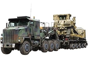 TAKOM TAK5002 1:72 M1070 Tank Transporter w/D9R Bulldozer, Mehrfarbig